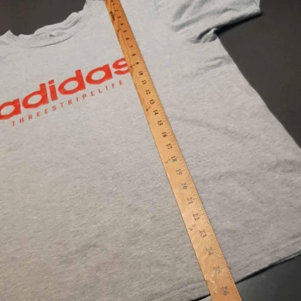 Adidas Gray and Red Tee Shirt